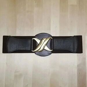{Another Line, Inc.} Brown Gold Clasp Belt